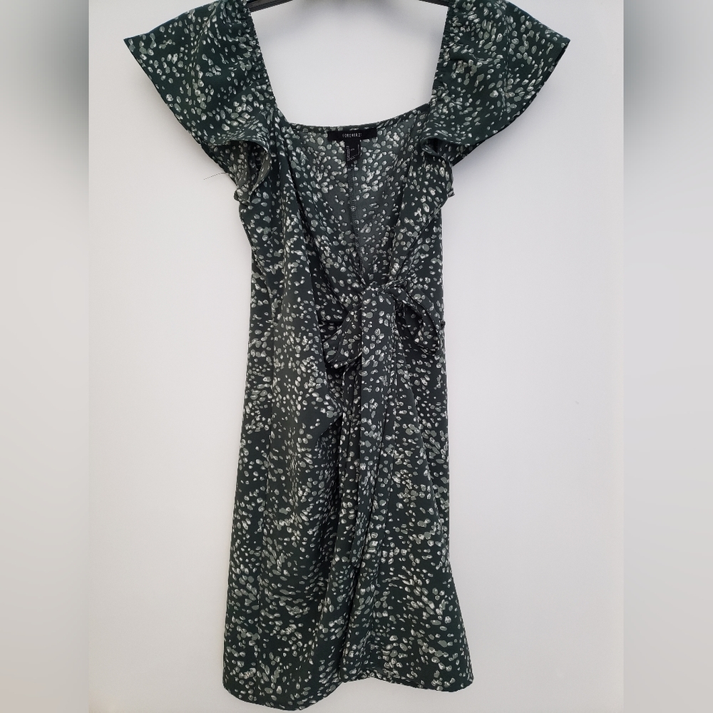 Forever 21 Spotted Mini Wrap Dress Size S